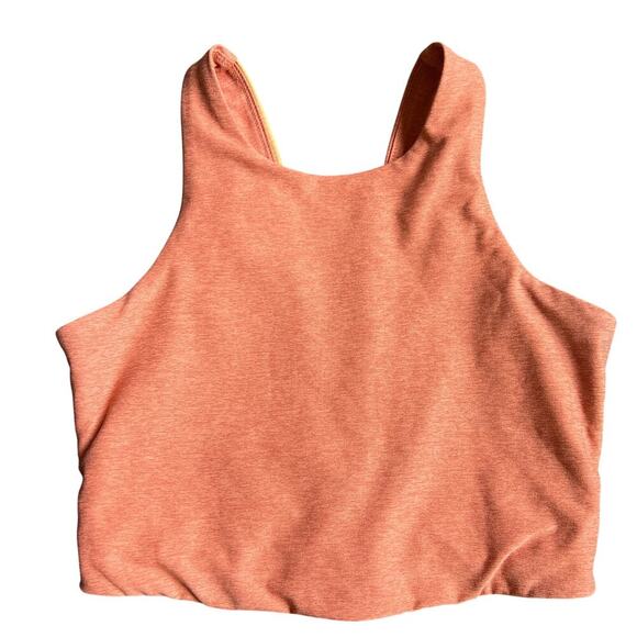 Outdoor Voices Venus Crop Top Two Tone Soft Orange Sz Small - Picture 1 of 6